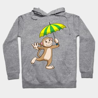 Monkey Rain Umbrella Hoodie